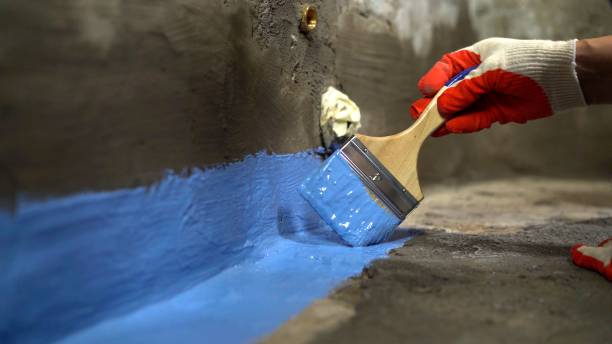 Commercial Waterproofing project at a Mishawaka, IN business property by SJ Waterproofing Pros